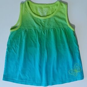 Girls' Green and Blue Gradient Tank Top 5T